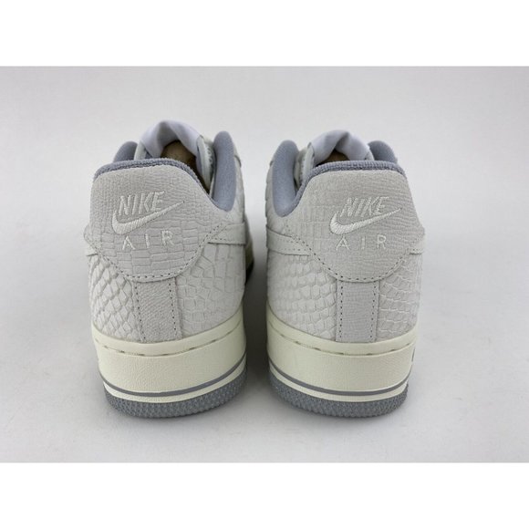 Nike Air Force 1 07 White Python Women's Sneakers Shoes Grey Snake DX2678 100 - Picture 6 of 12